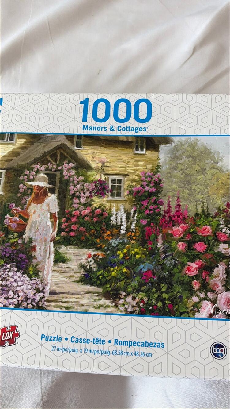 Sure-Lox 1000 Piece Jigsaw Puzzle Manors & Cottages April Cottage New Sealed